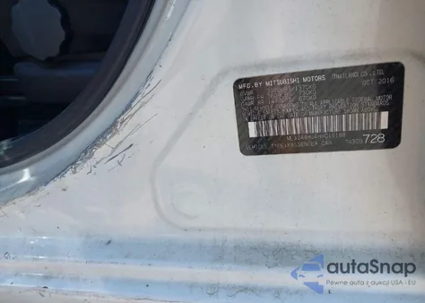 2017 Mitsubishi Mirage Se z USA, uszkodzony, nr VIN ML32A4HJ4HH015188